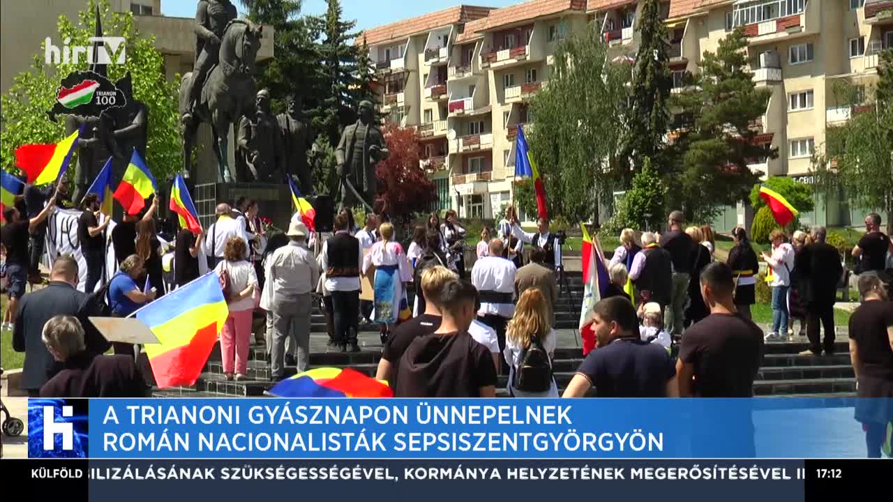 A trianoni gyásznapon ünnepelnek román nacionalisták Sepsiszentgyörgyön