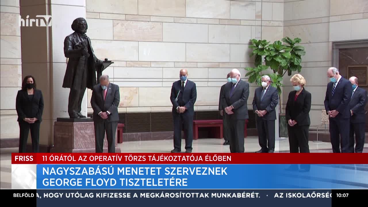 Nagyszabású menetet szerveznek George Floyd tiszteletére