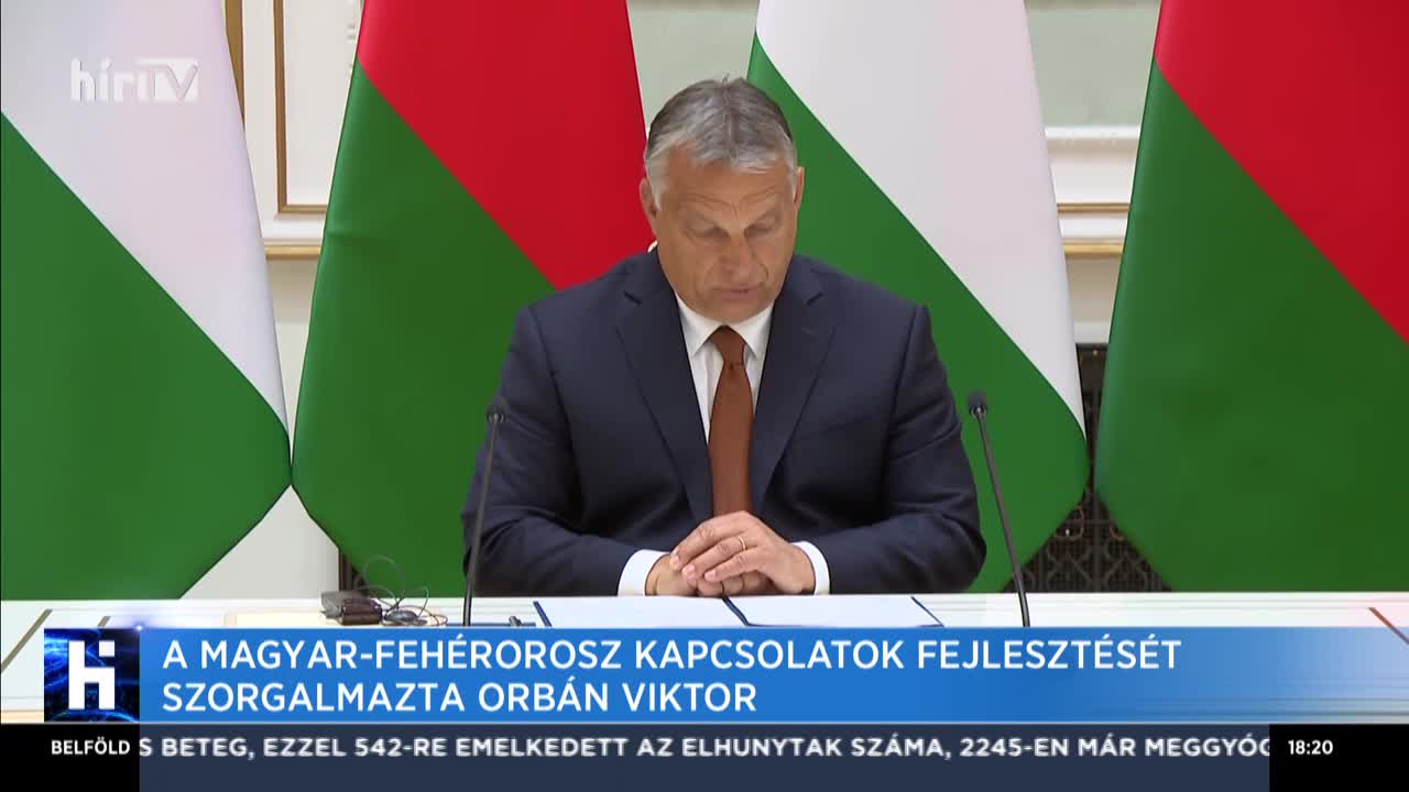 Orbán Minszkben: Nem elég szorosak a magyar-fehérorosz kapcsolatok