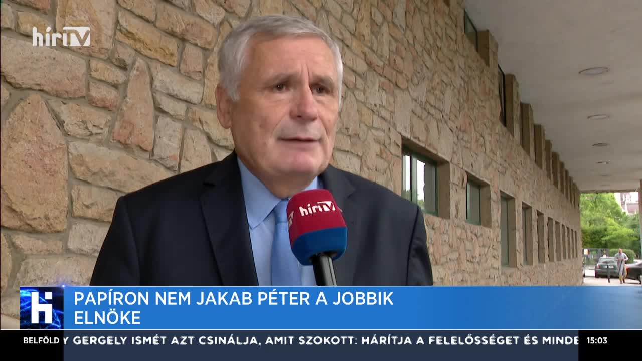 Papíron nem Jakab Péter a Jobbik elnöke