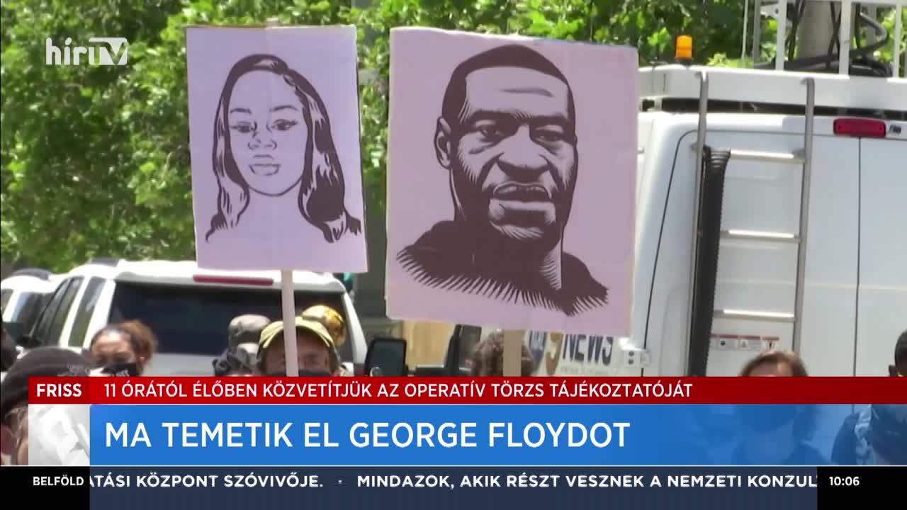 Ma temetik el Houstonban a rendőri erőszak miatt meghalt George Floydot