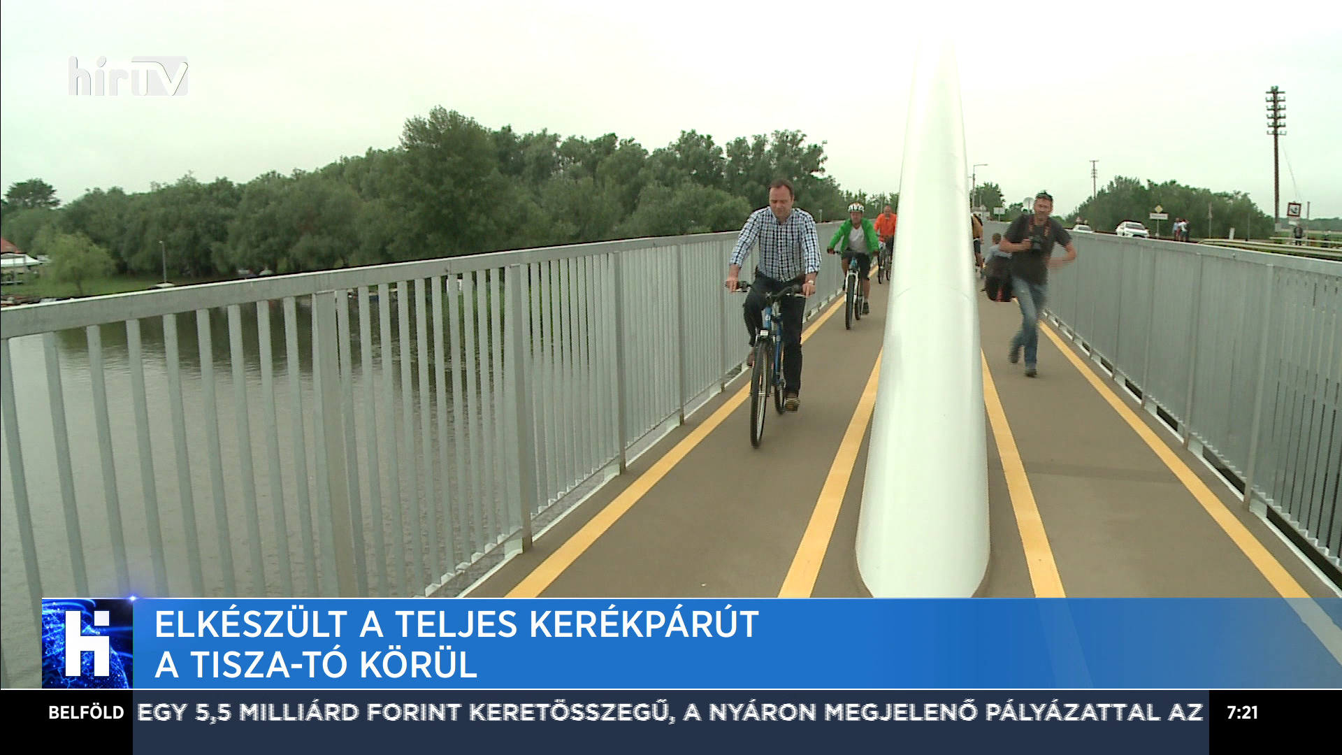 Elkészült a teljes kerékpárút a Tisza-tó körül