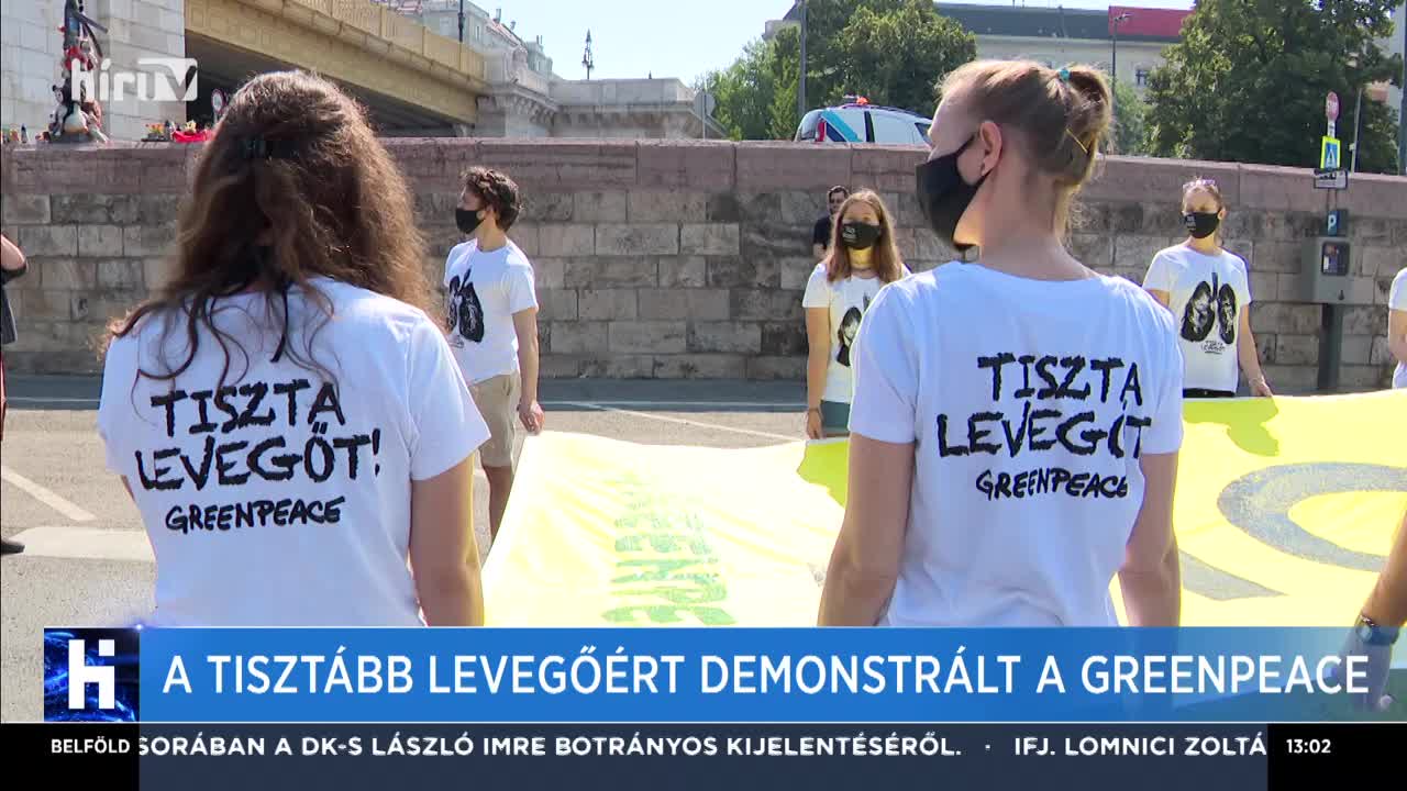 A tisztább levegőért demonstrált a Greenpeace