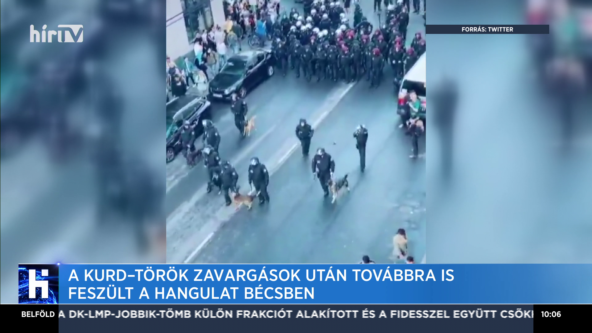 A kurd-török zavargások után továbbra is feszült a hangulat Bécsben