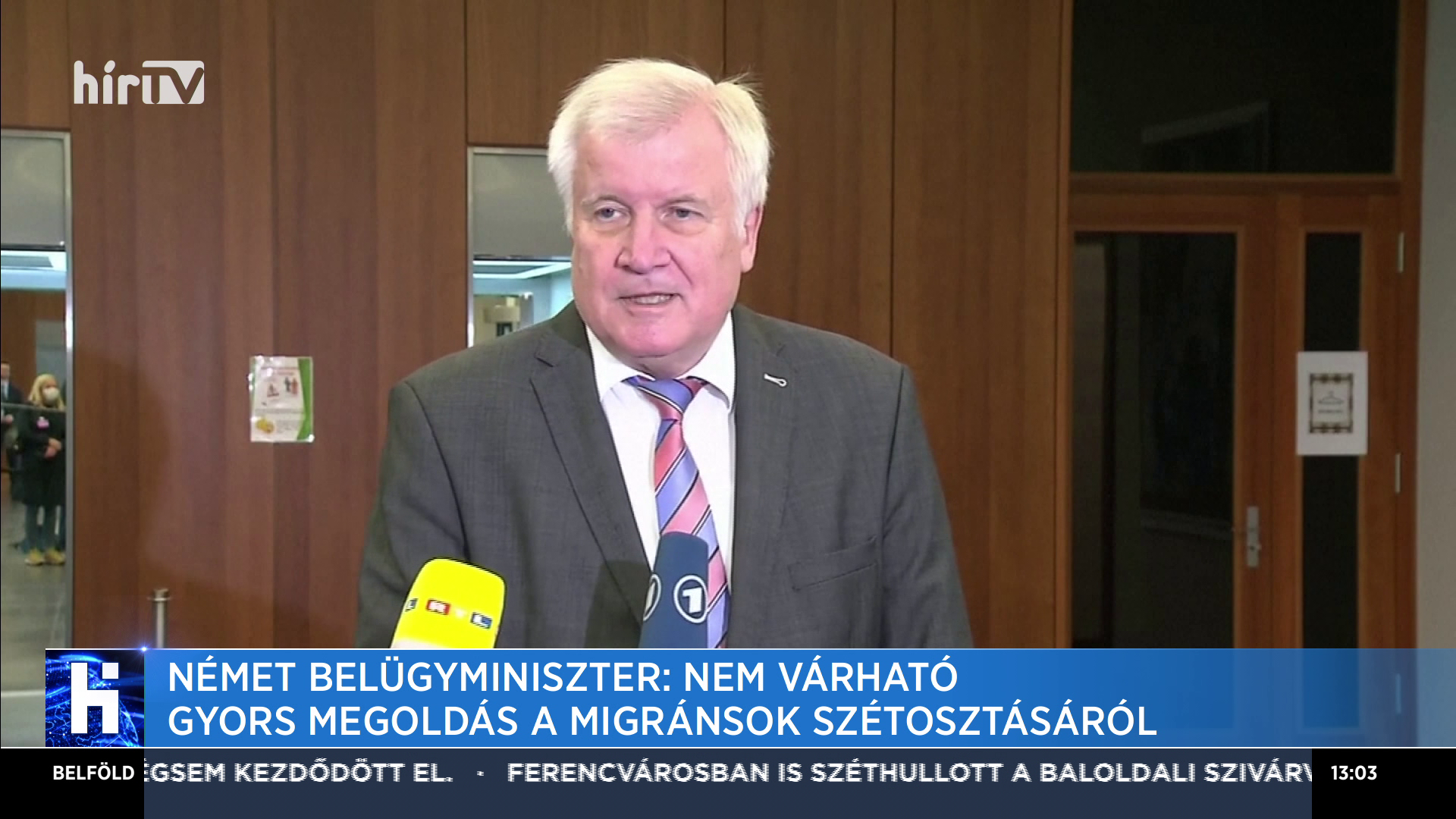 Német belügyminiszter: Nem várható gyors megoldás a migránsok szétosztásáról