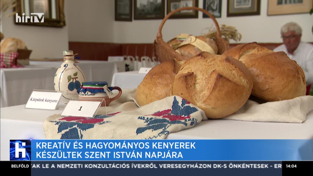 Kreatív és hagyományos kenyerek készültek Szent István napjára