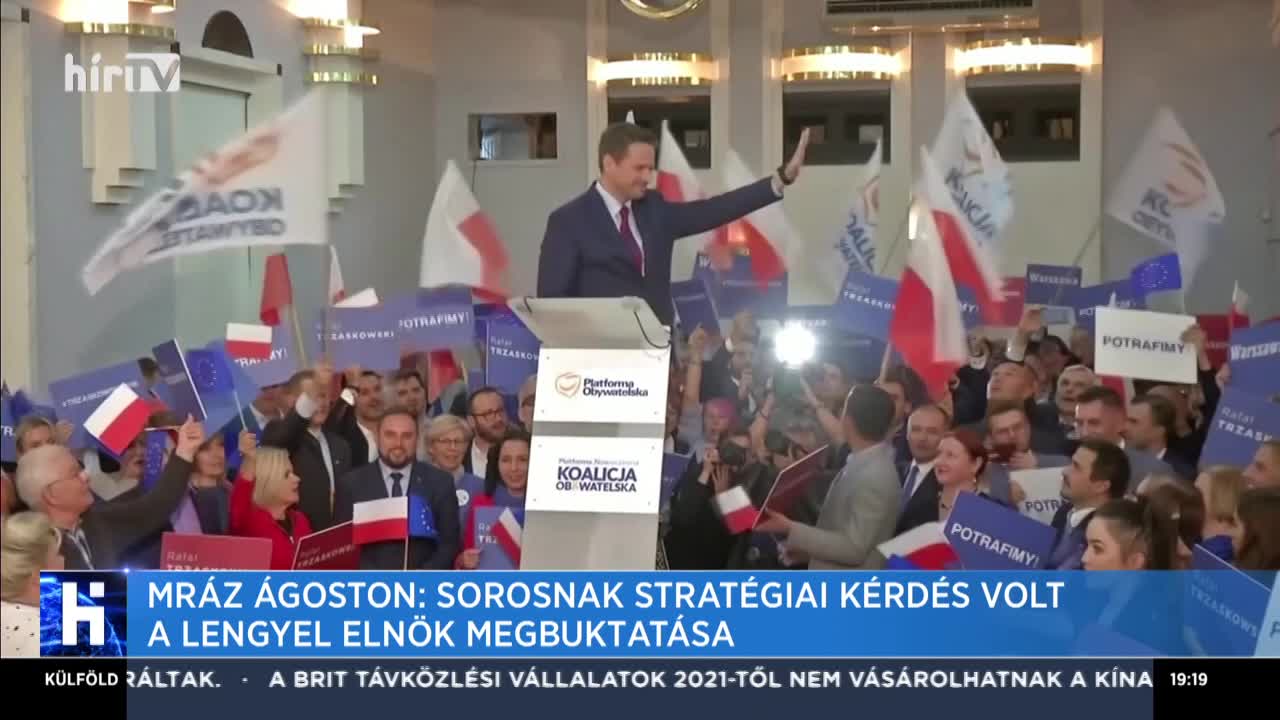 Mráz Ágoston: Sorosnak stratégiai kérdés volt a lengyel elnök megbuktatása