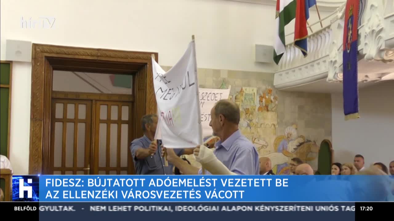 Fidesz: Bújtatott adóemelést vezetett be az ellenzéki városvezetés Vácott