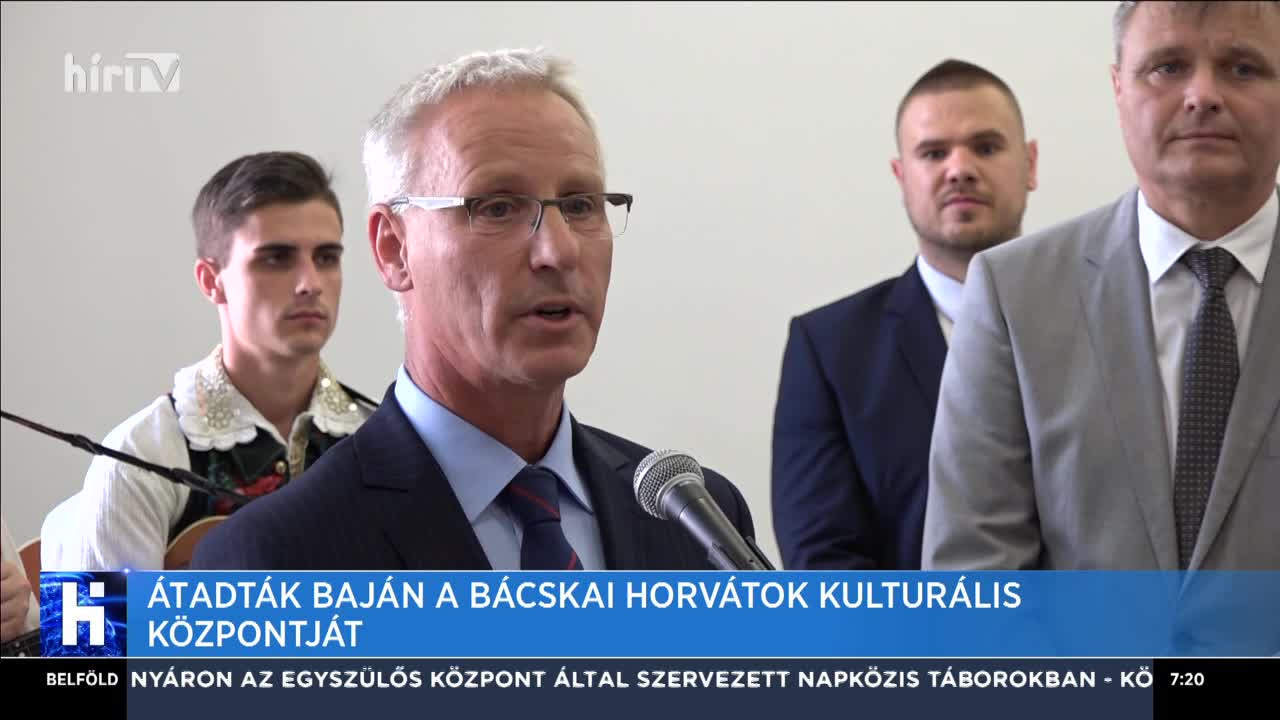 Átadták Baján a Bácskai Horvátok Kulturális Központját