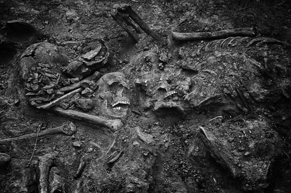 Kommunista partizánok áldozatainak holttesteit exhumálták egy horvát tömegsírból
