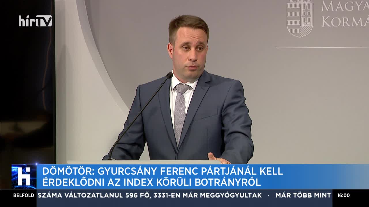Dömötör: Gyurcsány Ferenc pártjánál kell érdeklődni az Index körüli botrányról