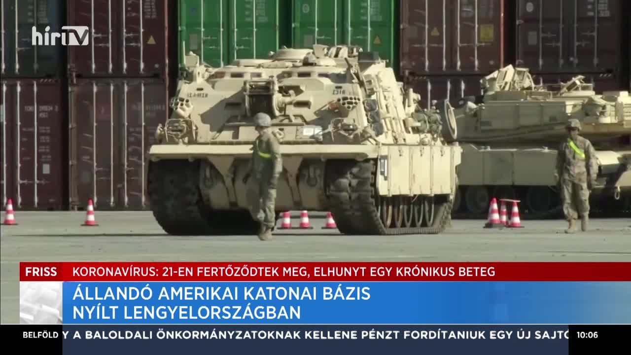 Állandó amerikai katonai bázis nyílt Lengyelországban