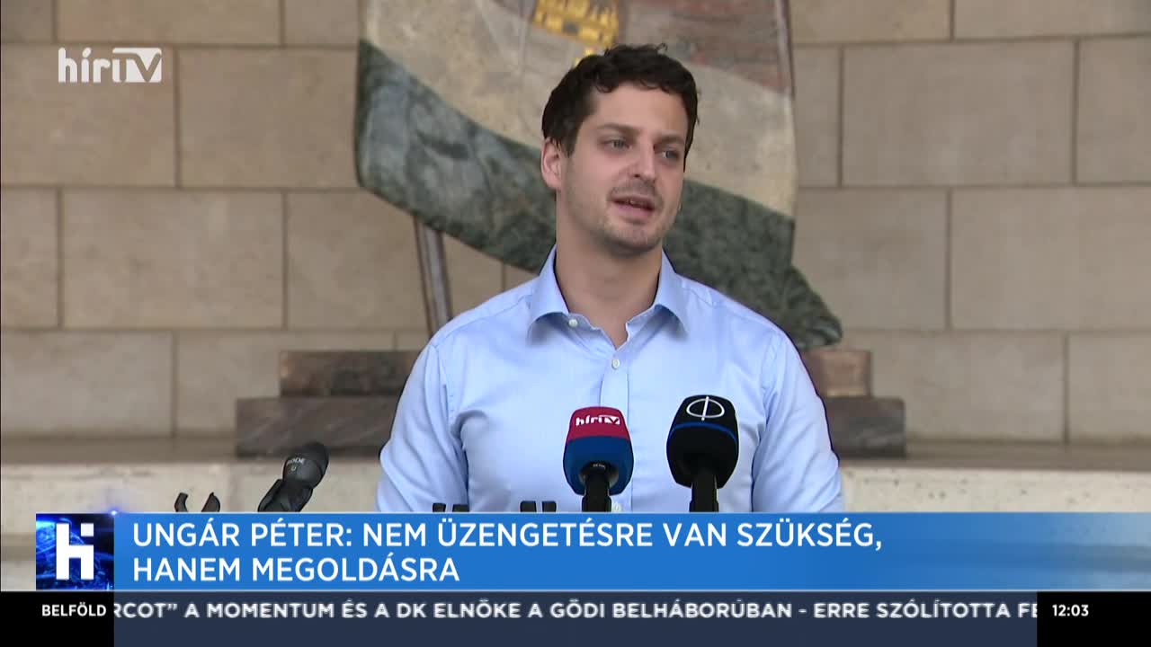 Ungár Péter: Nem üzengetésre van szükség, hanem megoldásra