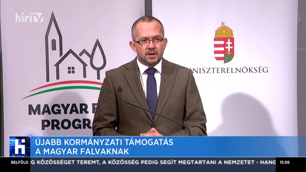 Újabb kormányzati támogatás a magyar falvaknak