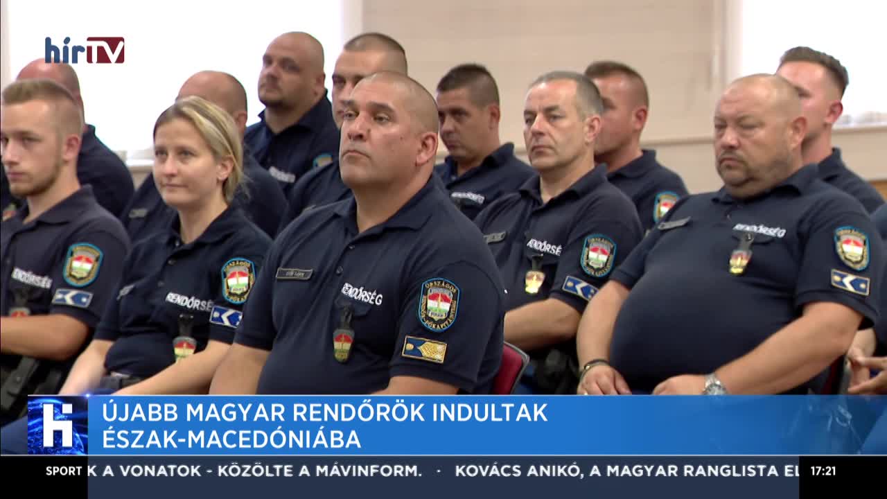 Ismét magyar rendőrök indultak Észak-Macedóniába