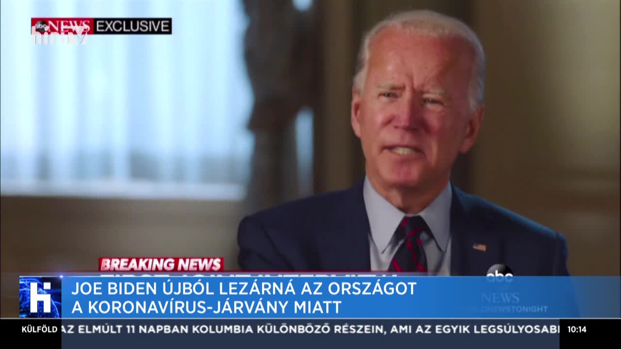 Joe Biden újból lezárná az országot a koronavírus-járvány miatt