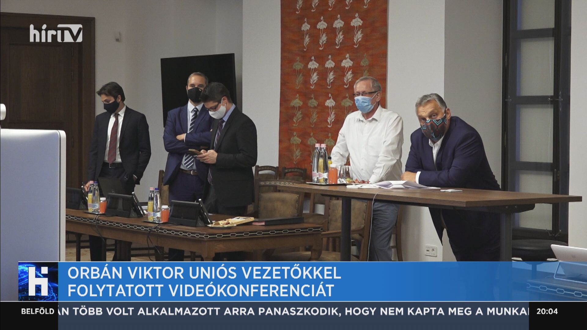Orbán Viktor uniós vezetőkkel folytatott videókonferenciát