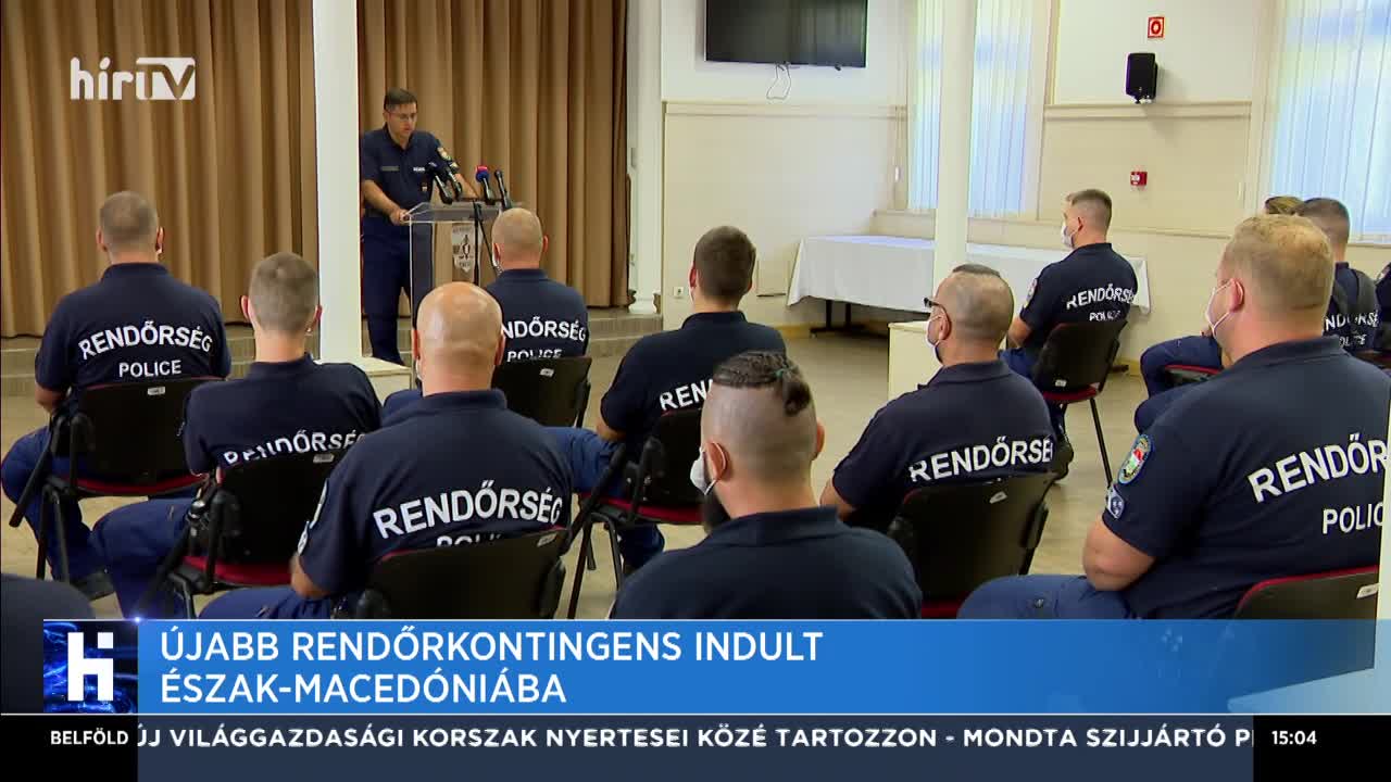Újabb rendőrkontingens indult Észak-Macedóniába