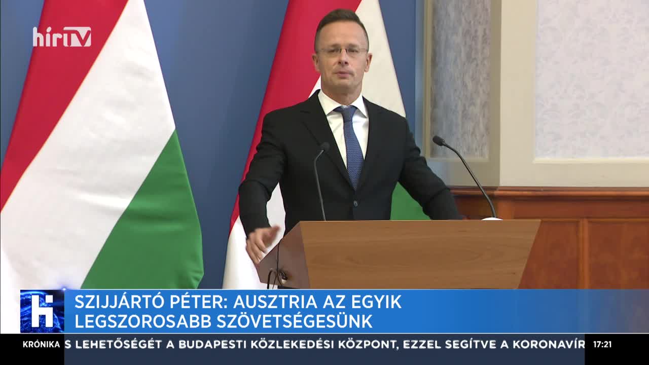 Szijjártó: Ausztria az egyik legfontosabb szövetségese Magyarországnak