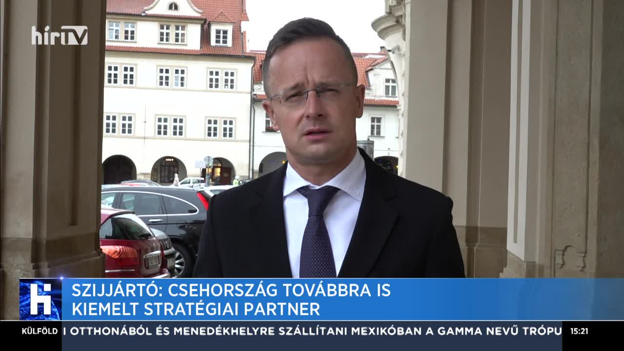 Szijjártó: Csehország továbbra is kiemelt stratégiai partner