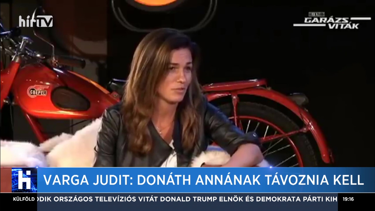 Varga Judit: Donáth Annának távoznia kell