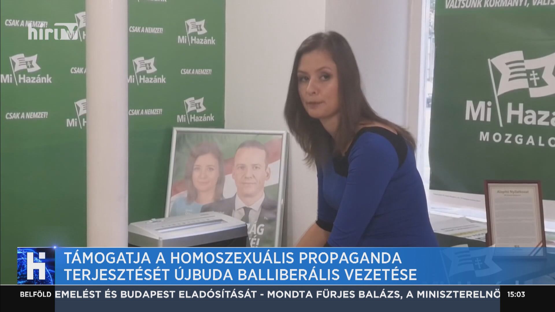 Támogatja a homoszexuális propaganda terjesztését Újbuda balliberális vezetése