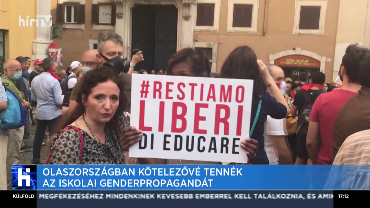 Olaszországban kötelezővé tennék az iskolai genderpropagandát
