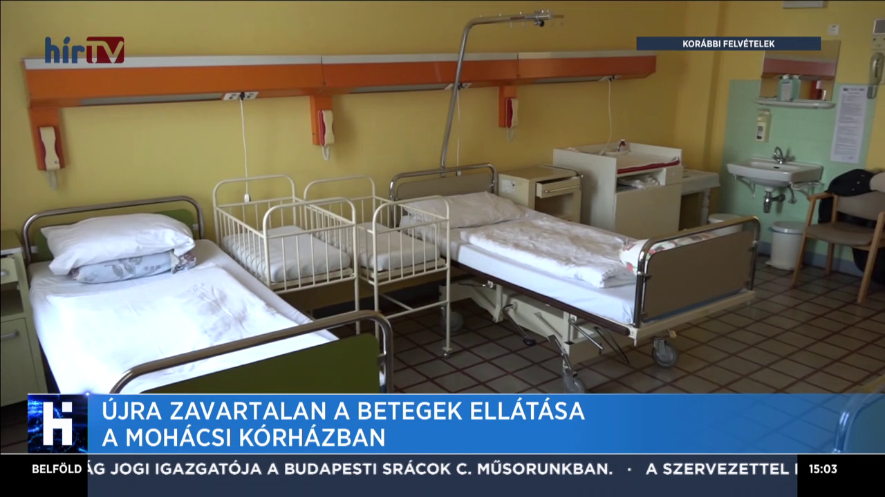Újra zavartalan a betegek ellátása a Mohácsi kórházban