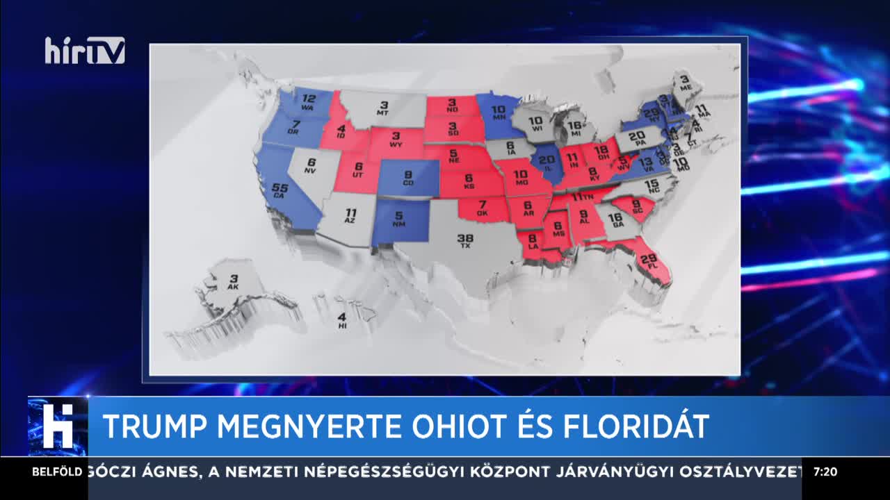 Trump megnyerte Ohiot és Floridát