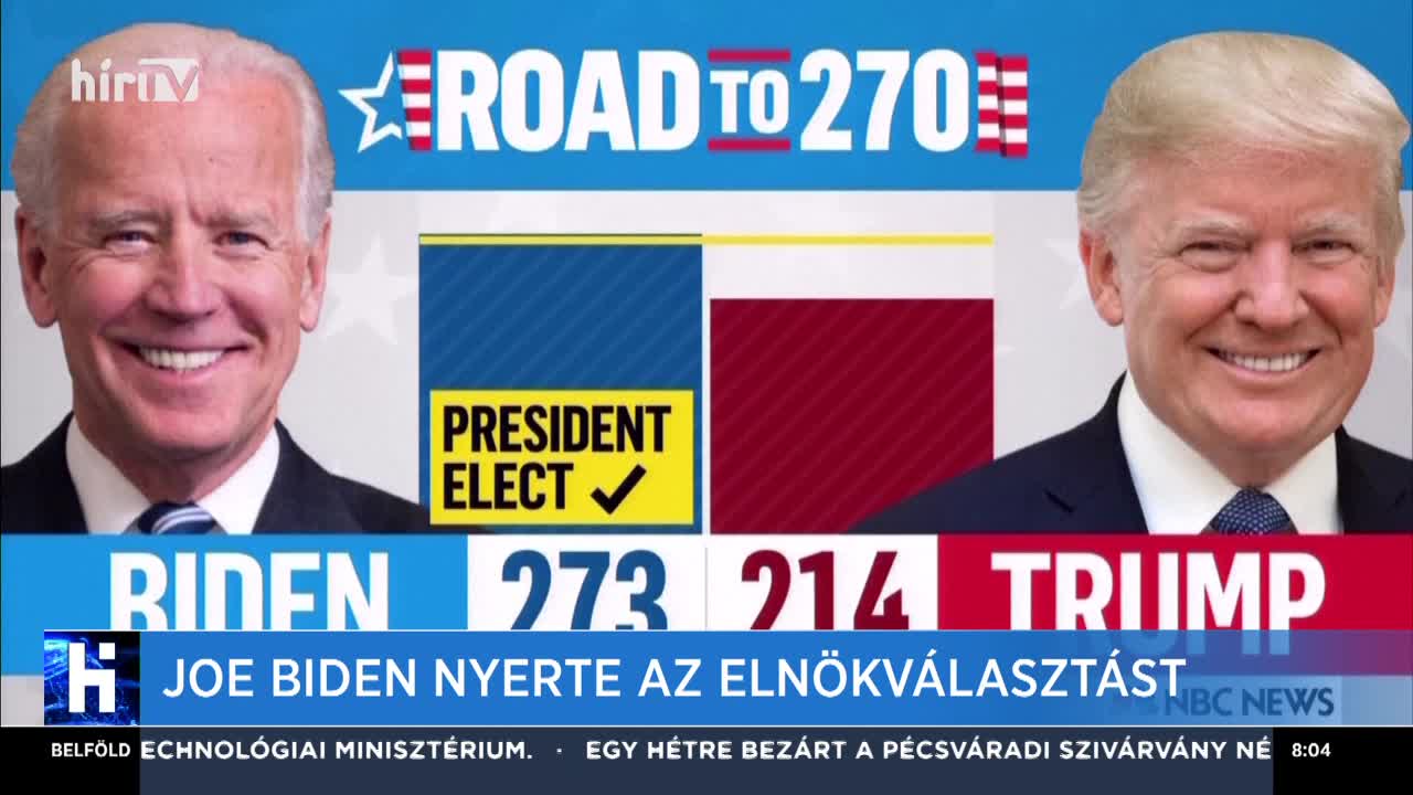 Joe Biden nyerte az elnökválasztást