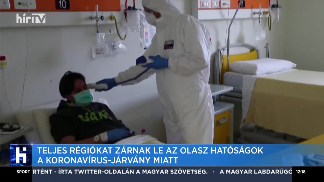 Teljes régiókat zárnak le az olasz hatóságok a koronavírus-járvány miatt