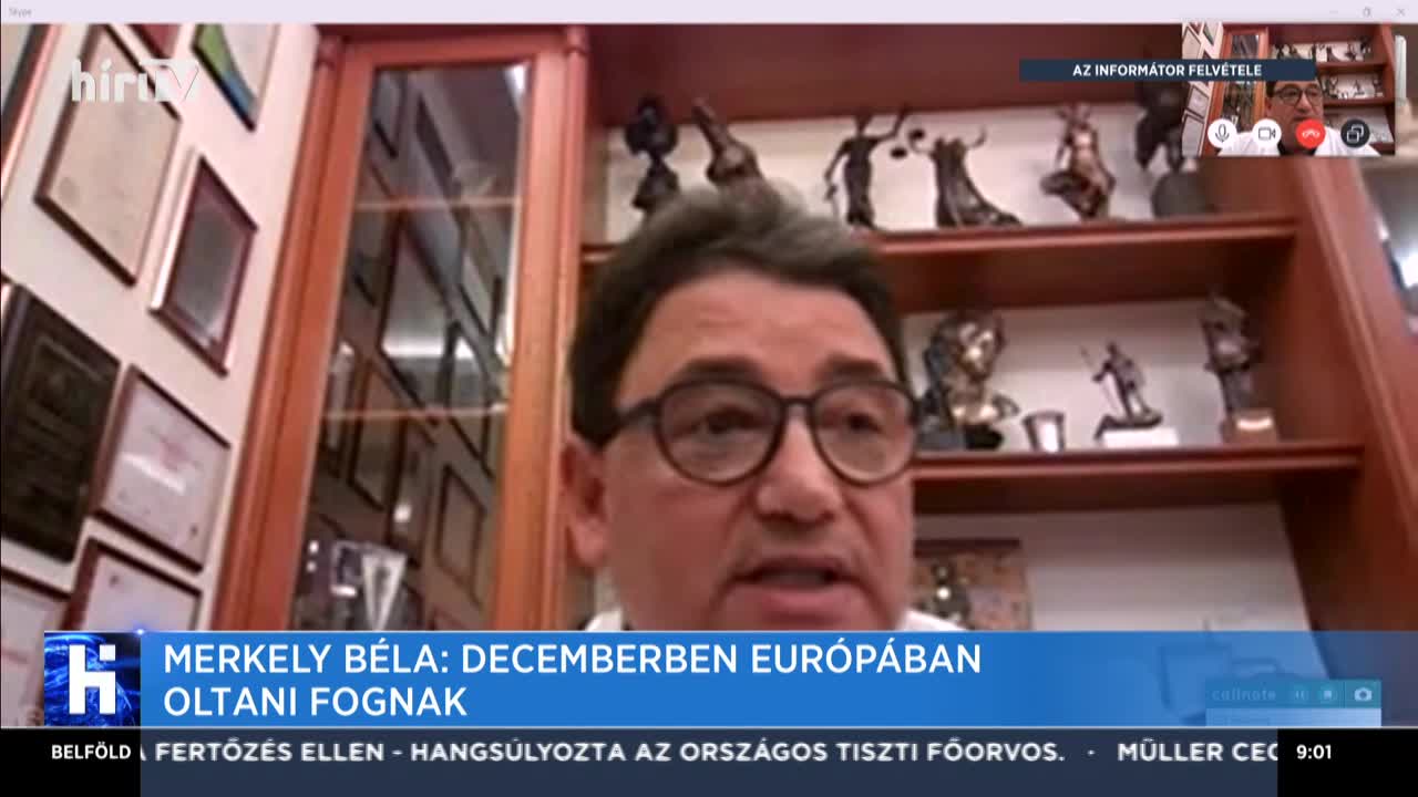 Merkely Béla: Decemberben Európában oltani fognak