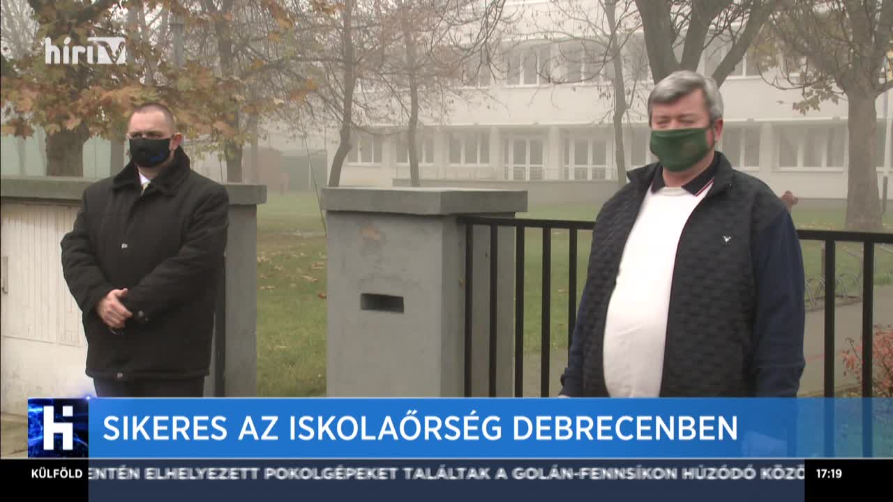 Sikeres az iskolaőrség Debrecenben