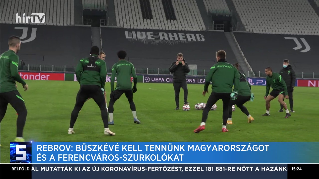 Rebrov: Büszkévé kell tennünk Magyarországot és a Ferencváros-szurkolókat