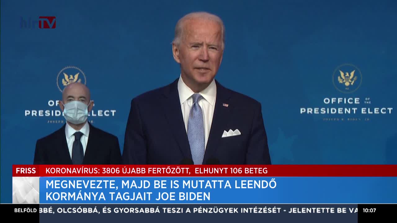 Biden bemutatta leendő kormánya kulcsfontosságú tagjait