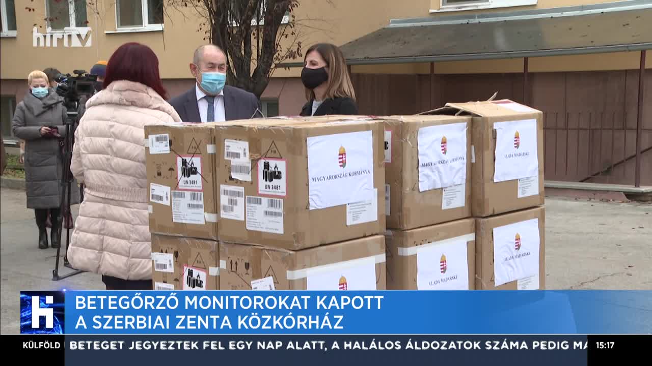 Betegőrző monitorokat kapott a szerbiai Zenta közkórház