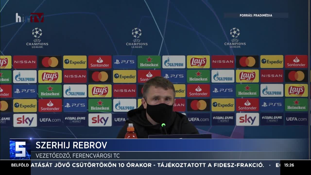 Rebrov: Nagyon büszke vagyok a csapatomra