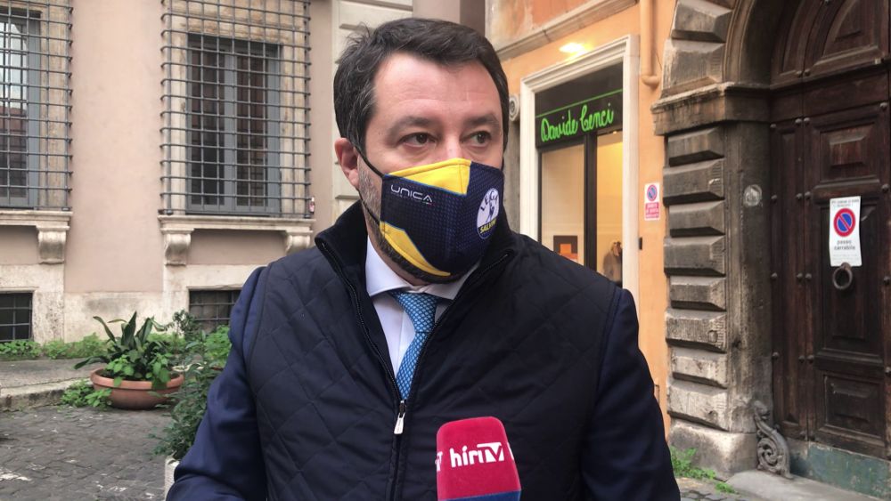 Matteo Salvini a HírTV-nek: Bíróság elé állítanak, amiért megvédtem hazámat és Európát