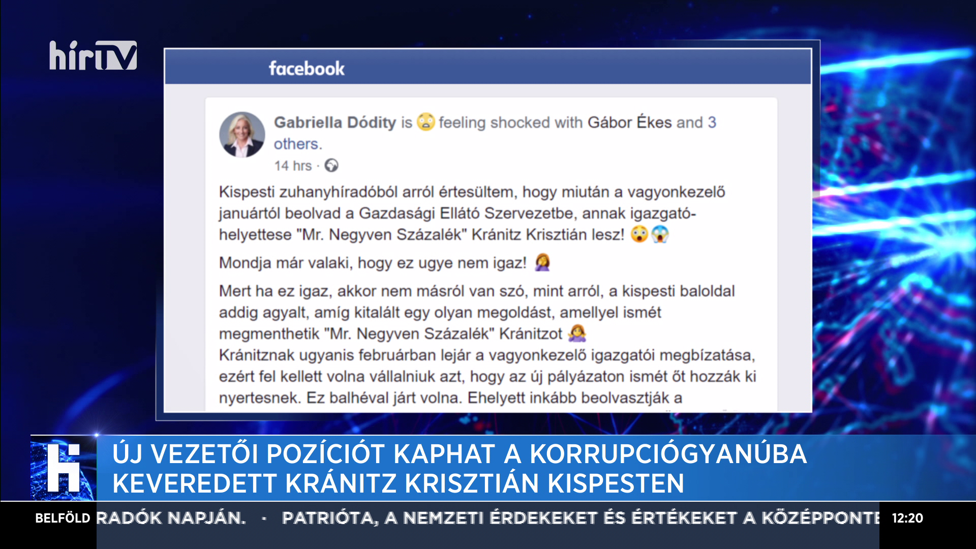Új vezetői pozíciót kaphat a korrupciógyanúba keveredett Kránitz Krisztián Kispesten