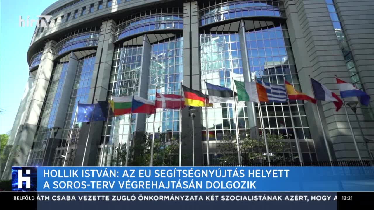 Hollik István: Az EU segítségnyújtás helyett a Soros-terv végrehajtásán dolgozik