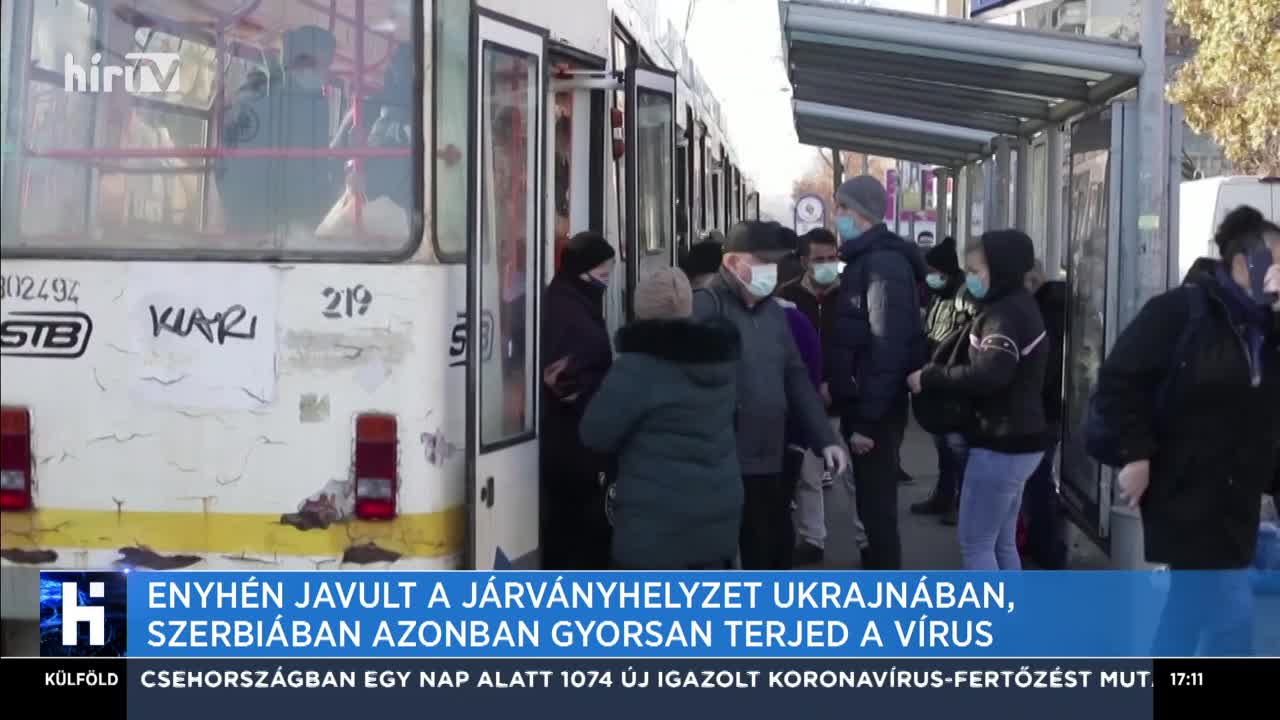 Enyhén javult a járványhelyzet Ukrajnában, Szerbiában azonban gyorsan terjed a vírus
