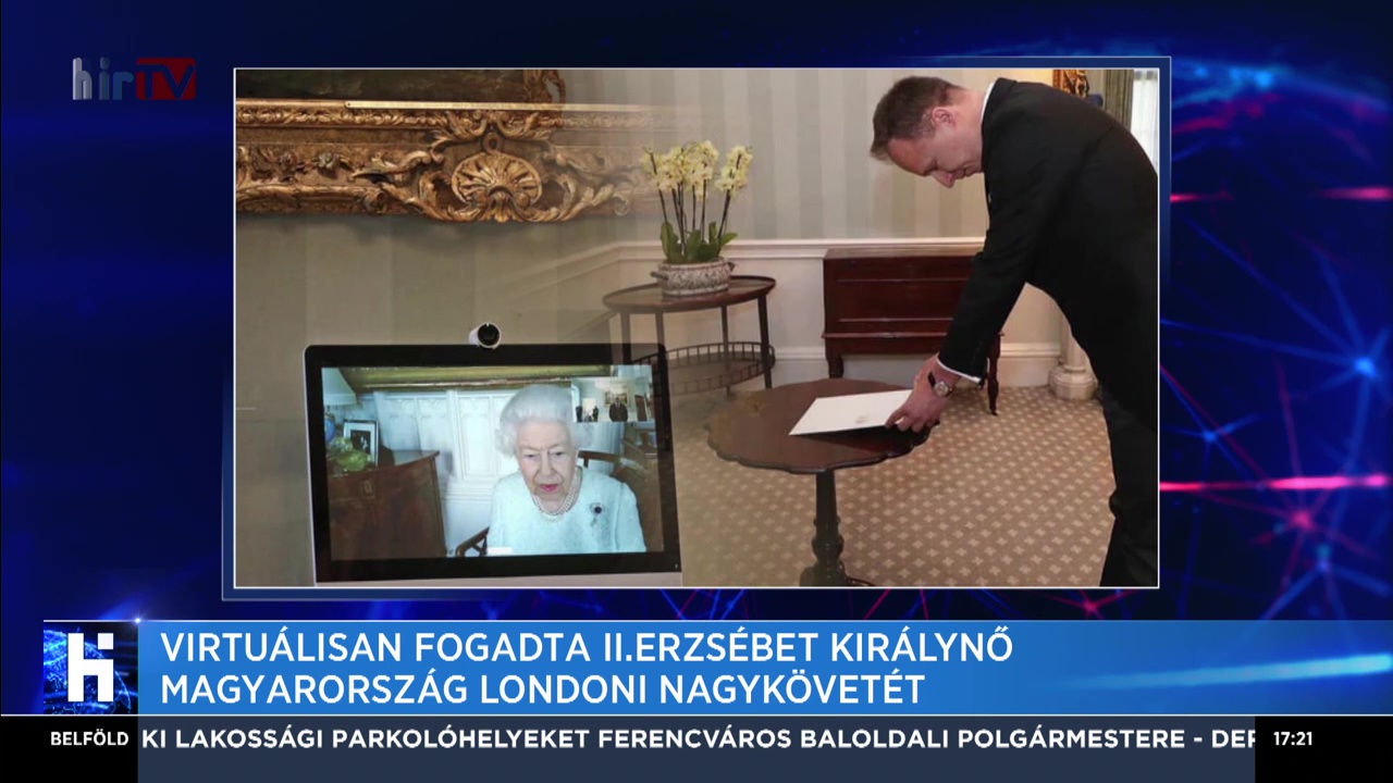 Virtuálisan fogadta II. Erzsébet királynő Magyarország londoni nagykövetét