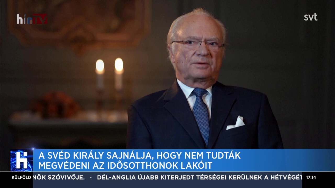 A svéd király sajnálja, hogy nem tudták megvédeni az idősotthonok lakóit