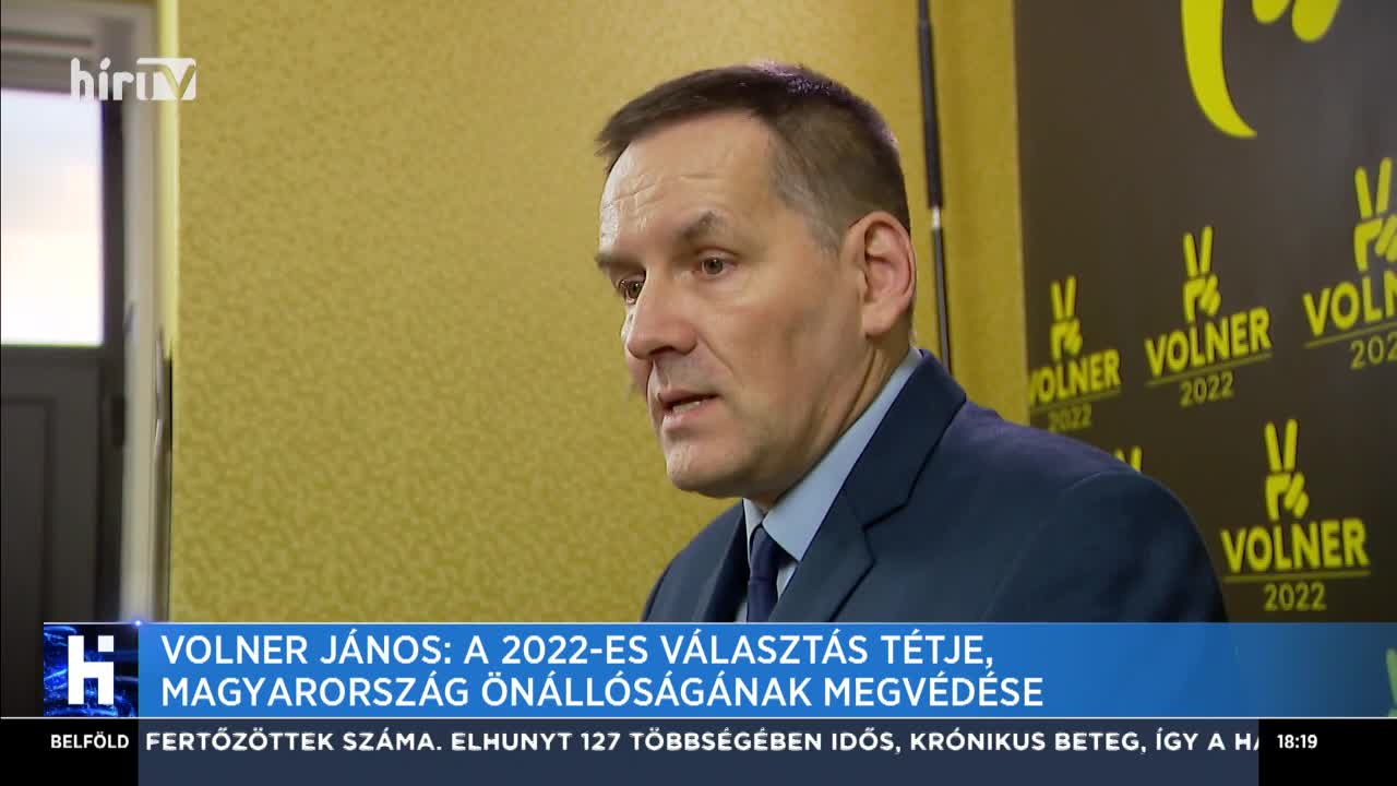 Volner János: A 2022-es választás tétje, Magyarország önállóságának megvédése