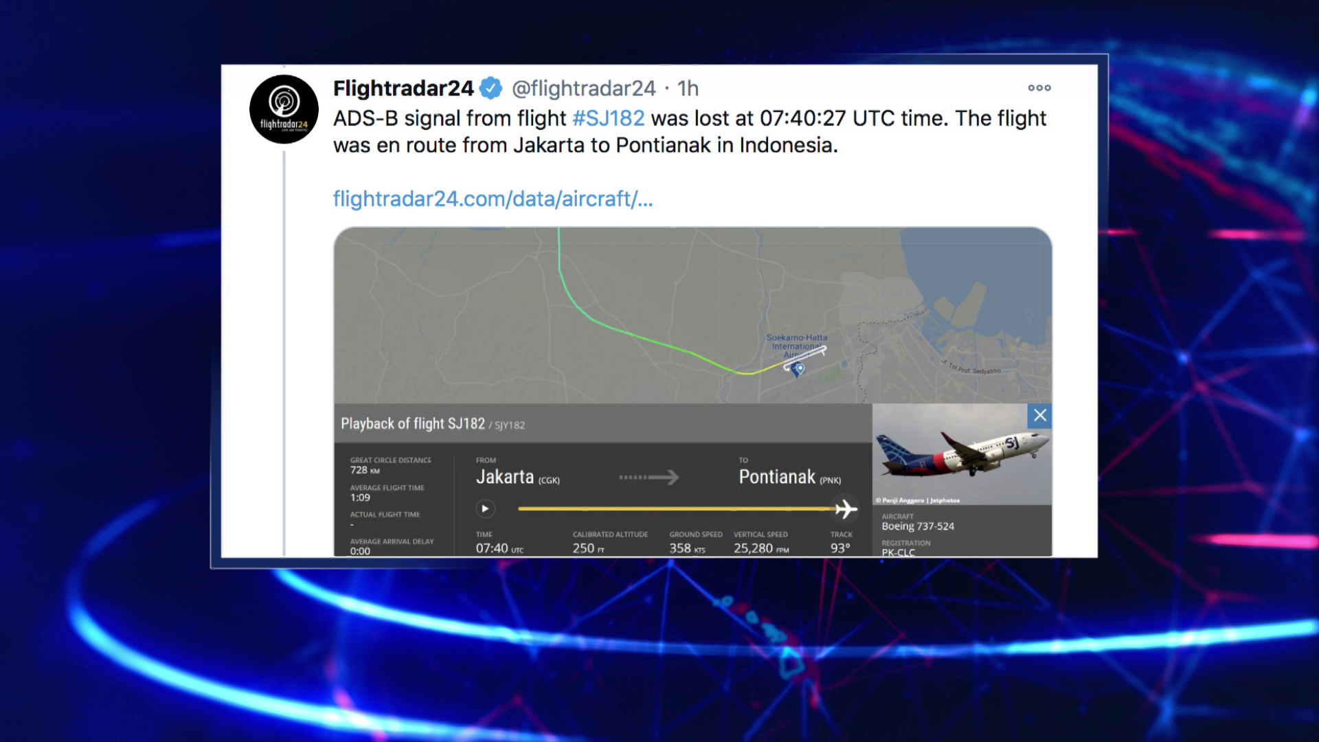 A tengerbe zuhant egy indonéz utasszállító repülőgép