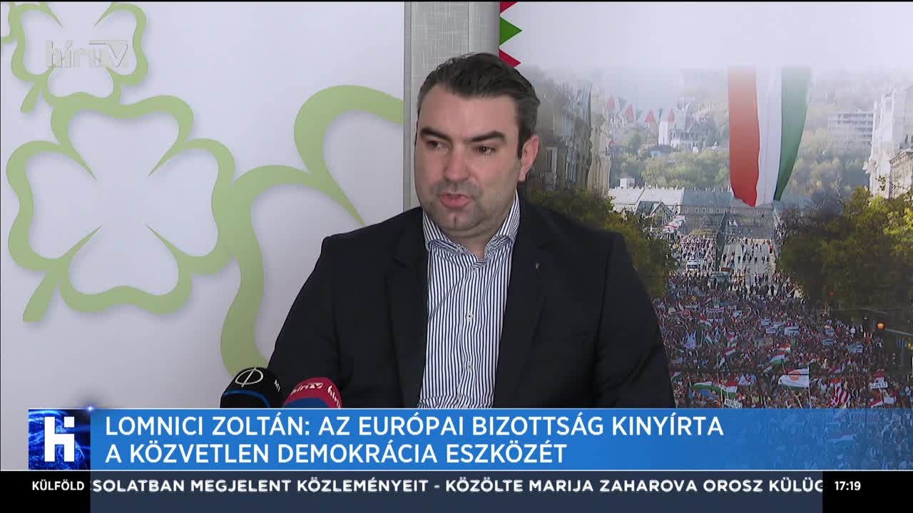 Lomnici Zoltán: Az Európai Bizottság kinyírta a közvetlen demokrácia eszközét