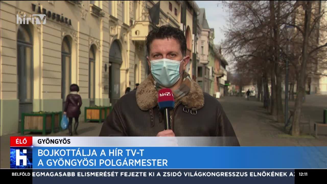 Bojkottálja a Hír TV-t a gyöngyösi polgármester