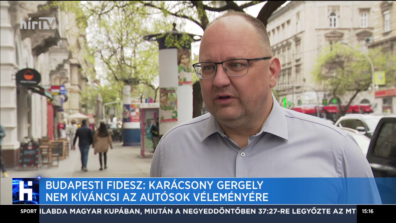 Budapesti Fidesz: Karácsony Gergely nem kíváncsi az autósok véleményére