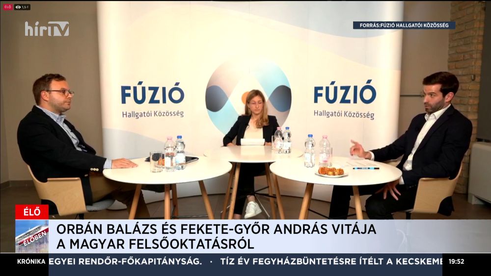 Fekete-Győr András a paneleket puffogtatta az Orbán Balázzsal folytatott vitán
