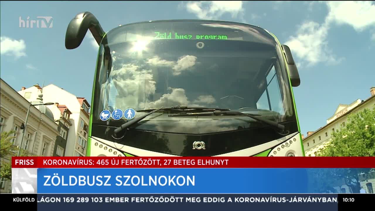Szolnokon is beindult a Zöld Busz Program